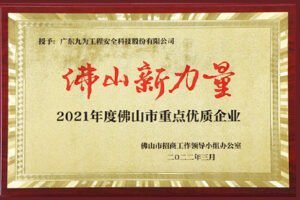 Plaque-of-Foshan-New-Power-for-Foshan-Key-Quality-Enterprises-in-2021-1-1-1